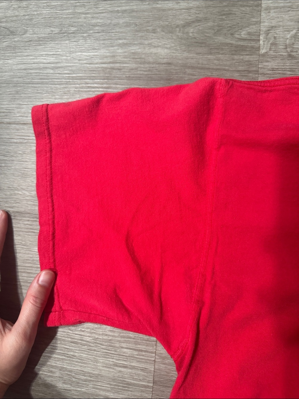“Stars Stripes & Cowgirl Boots” Off-Shoulder Red Tee - Picture 4 of 8